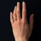 Bague 61 Demi Alliance diamants sur or jaune 58 Facettes 18-077-61