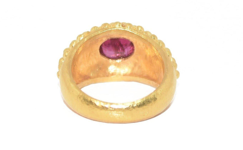 Bague Bague étrusque or jaune Rubis 58 Facettes 0