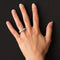 Bague 55 Bague or blanc 5 diamants 58 Facettes 18-144-55