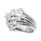 Bague 49 Bague dôme Van Cleef & Arpels en platine et diamants. 58 Facettes 29356-1