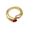 Bague 51 Bague Cartier, "Ellipse Deux Têtes Croisées", or jaune, rubis. 58 Facettes 30438