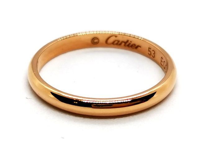 Bague 53 Cartier Bague Alliance 1895 Or rose 58 Facettes 1173327CN