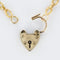 Collier Chaine ancienne ciselée et son cadenas en forme de coeur 58 Facettes CVCO3