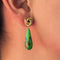 Boucles d'oreilles Boucles d'oreilles or jaune et turquoise du Turkménistan 58 Facettes 17-323