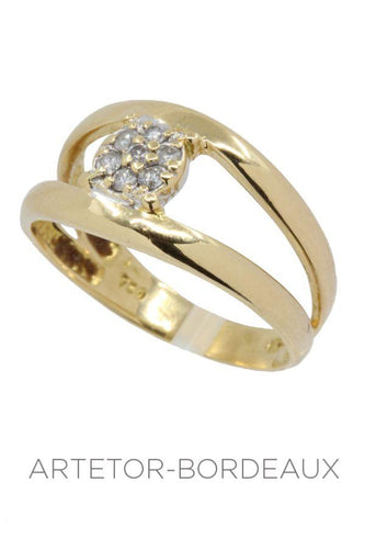Bague 53 Bague moderne diamants 58 Facettes 34701