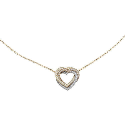 Collier Collier Cartier Coeur Trinity trois ors et diamants. 58 Facettes 30010
