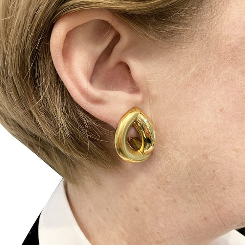 Boucles d'oreilles Boucles d'oreilles A&A Turner en or jaune. 58 Facettes 30395