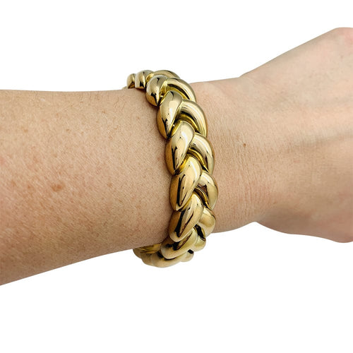 Bracelet Bracelet Cartier Tresse en or jaune. 58 Facettes 30202