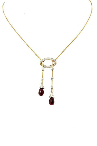 Collier Bayadère rubis diamants 58 Facettes 3181