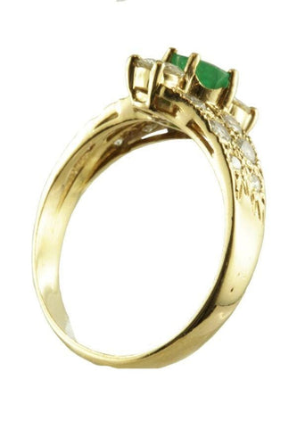 Bague 60 Bague émeraude et diamants 58 Facettes 21361