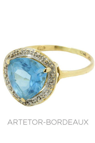 Bague 58 Bague topaze et diamants 58 Facettes 21961