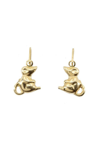 Boucles d'oreilles Dormeuses enfants souris 58 Facettes 037811