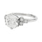 Bague 51 Bague solitaire diamant 2,06 carats en or blanc. 58 Facettes 30651