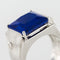 Bague 54 Bague lapis lazuli cristal de roche et diamants 58 Facettes 17-358-54-1