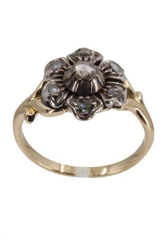 Bague 56 Bague fleur ancienne 58 Facettes 35451