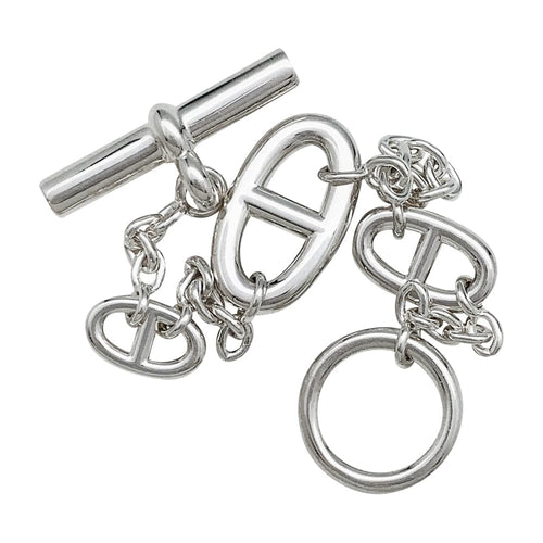 Bracelet Bracelet Hermès "Farandole" en argent. 58 Facettes 30272