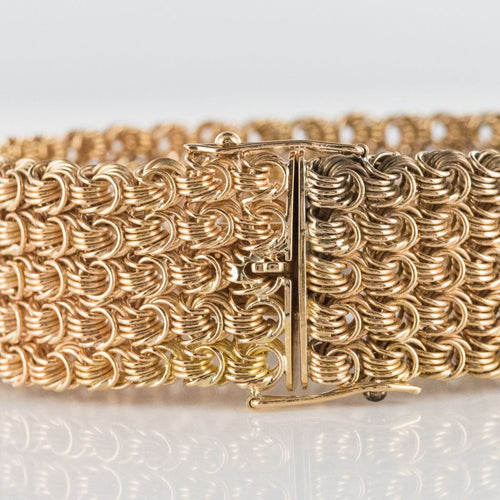 Bracelet Bracelet ancien maille tressée ajourée 58 Facettes 19-232
