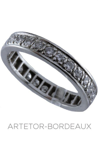 Bague 50 Alliance en diamants 58 Facettes