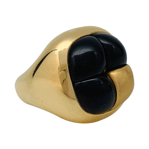 Bague 52 Bague Pomellato "Mosaico" en or jaune et grenat. 58 Facettes 29383