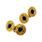 Boutons de manchette Boutons de manchette en or jaune, saphirs et diamants. 58 Facettes 30118