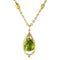 Pendentif Pendentif péridot et sa chaîne sertie d'opales 58 Facettes 18-379