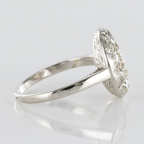 Bague 52 Bague ronde plate diamants taille ancienne 58 Facettes 19-289-55