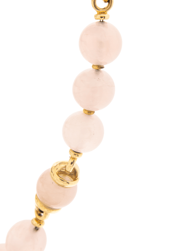 Collier Poiray - Long Collier en or jaune, boules de quartz rosette et tanzanite 58 Facettes