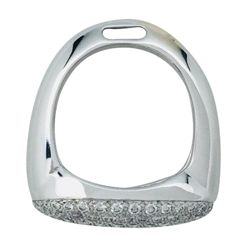 Bague 52 Bague Hermès "Etrier" en or blanc et diamants 58 Facettes 26658-1