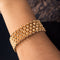 Bracelet Bracelet or jaune nids d'abeilles 58 Facettes 19-542