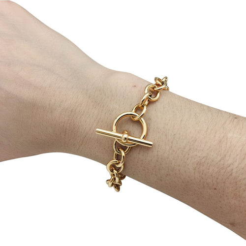 Bracelet Bracelet Hermès maillons ronds or jaune. 58 Facettes 28962