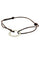 Bracelet Bracelet cuir cercle diamanté 58 Facettes 8241