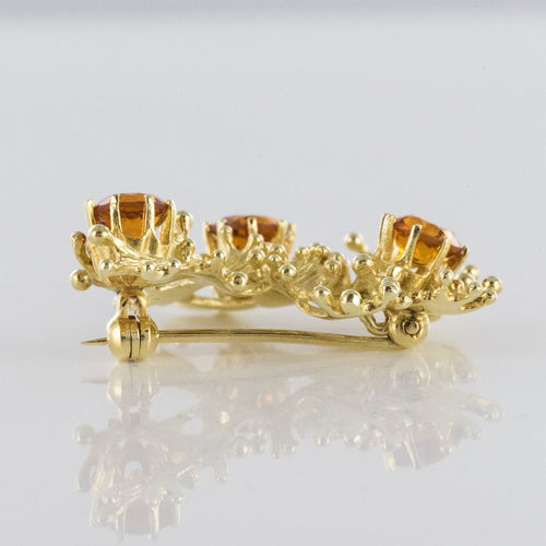 Broche Broche rétro grenats oranges 58 Facettes 20-076