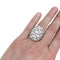 Bague 51 Bague Cartier "Serpentine" en platine et diamants. 58 Facettes 29166-1