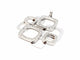 Pendentif Dinh Van Pendentif Impression Or blanc Diamant 58 Facettes 00036GD