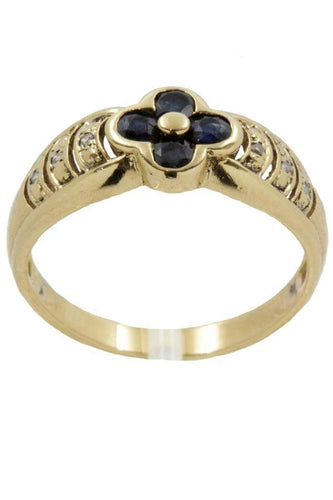 Bague 54 Bague saphirs et diamants 58 Facettes 28601