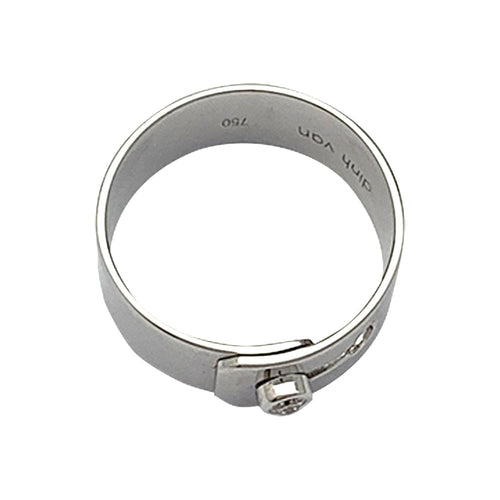 Bague 52 Bague Dinh Van, "Serrure", en or blanc et diamant. 58 Facettes 30093