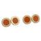 Boutons de manchette Boutons de manchette Bulgari, "Bvlgari Bvlgari", or jaune, corail. 58 Facettes 30382