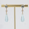 Boucles d'oreilles Pendants d'oreilles aigue-marines et opales 58 Facettes 21-207