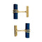 Boutons de manchette Boutons de manchette bâtonnets en or jaune et lapis lazuli. 58 Facettes 30193