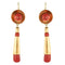 Boucles d'oreilles Boucles d'oreilles pendantes corail et or 58 Facettes 19-258
