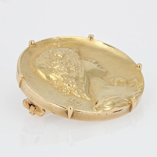 Broche Broche ancienne en or art nouveau 58 Facettes 20-592