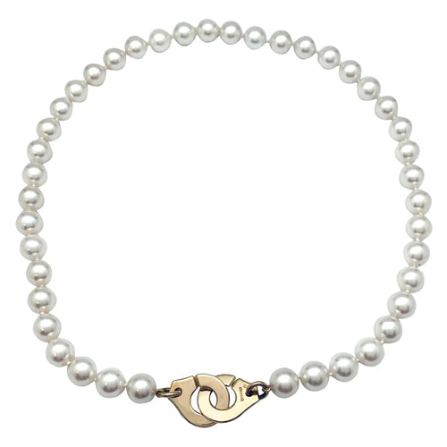 Collier Collier de perles Dinh Van "Menottes R15" en or jaune. 58 Facettes 30101