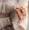 Bague Bague trois Ors sertie d'un diamant 58 Facettes 355