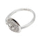 Bague 46 Bague Cartier "Amulette" or blanc et diamants 58 Facettes 30300