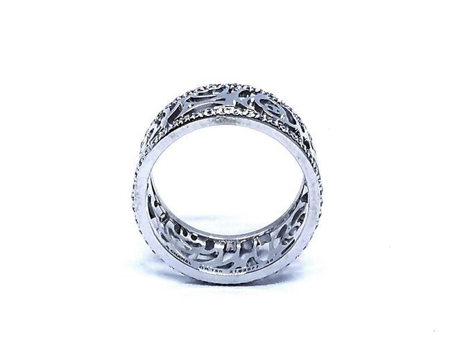 Bague 49 Chanel Bague Camélia Or blanc Diamant 58 Facettes 949238CN