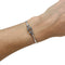 Bracelet Bracelet Fred "Force 10" moyen modèle en or blanc et diamants noirs. 58 Facettes 29903