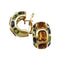 Boucles d'oreilles Boucles d'oreilles Chanel, modèle "Coco", or jaunes et pierres fines. 58 Facettes 28119