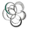Bague 54 Bague De Grisogono, modèle "Jiya", en or blanc, diamants et émeraudes. 58 Facettes 29213