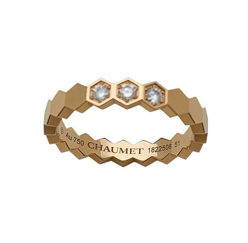 Bague 51 Bague Chaumet, "Bee My Love", or rose, diamants. 58 Facettes 29963