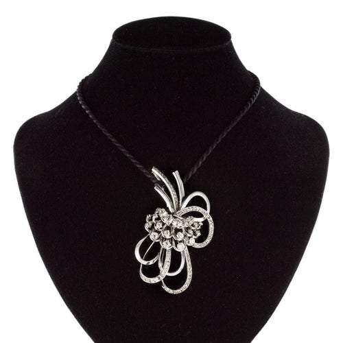 Broche Broche Pendentif diamants gerbe de fleurs 58 Facettes 16-147